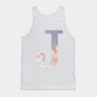 The Letter J Purple Lights Design Tank Top